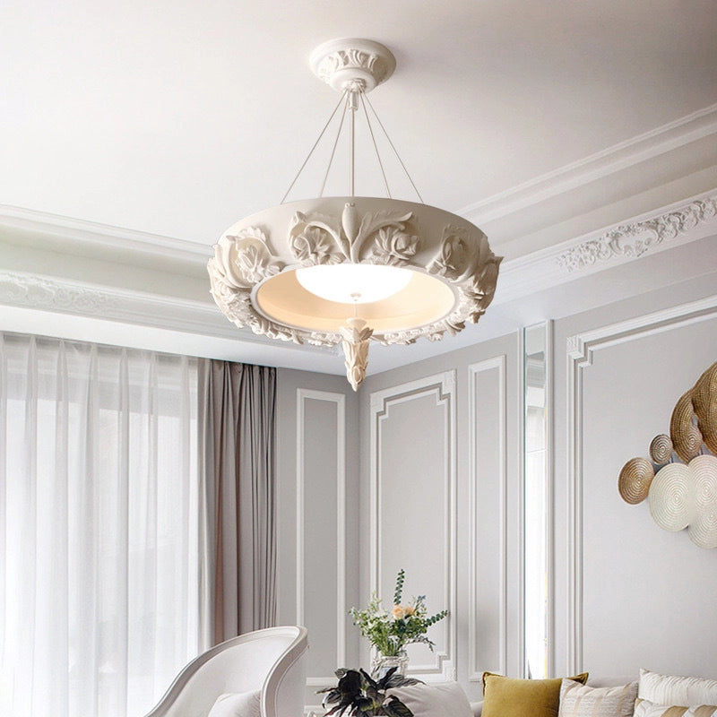 Carved Plaster Chandelier 1