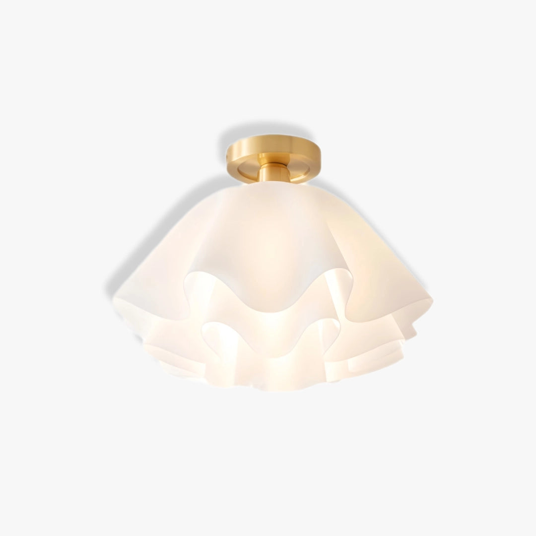 Cream Flower Ceiling Lamp