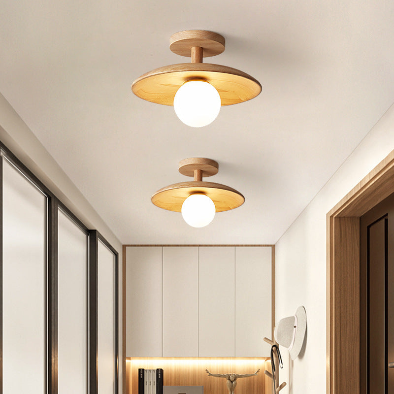 Wooden Corridor Ceiling Lamp 1